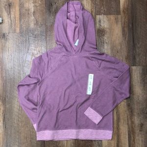 Girls long sleeve hooded top